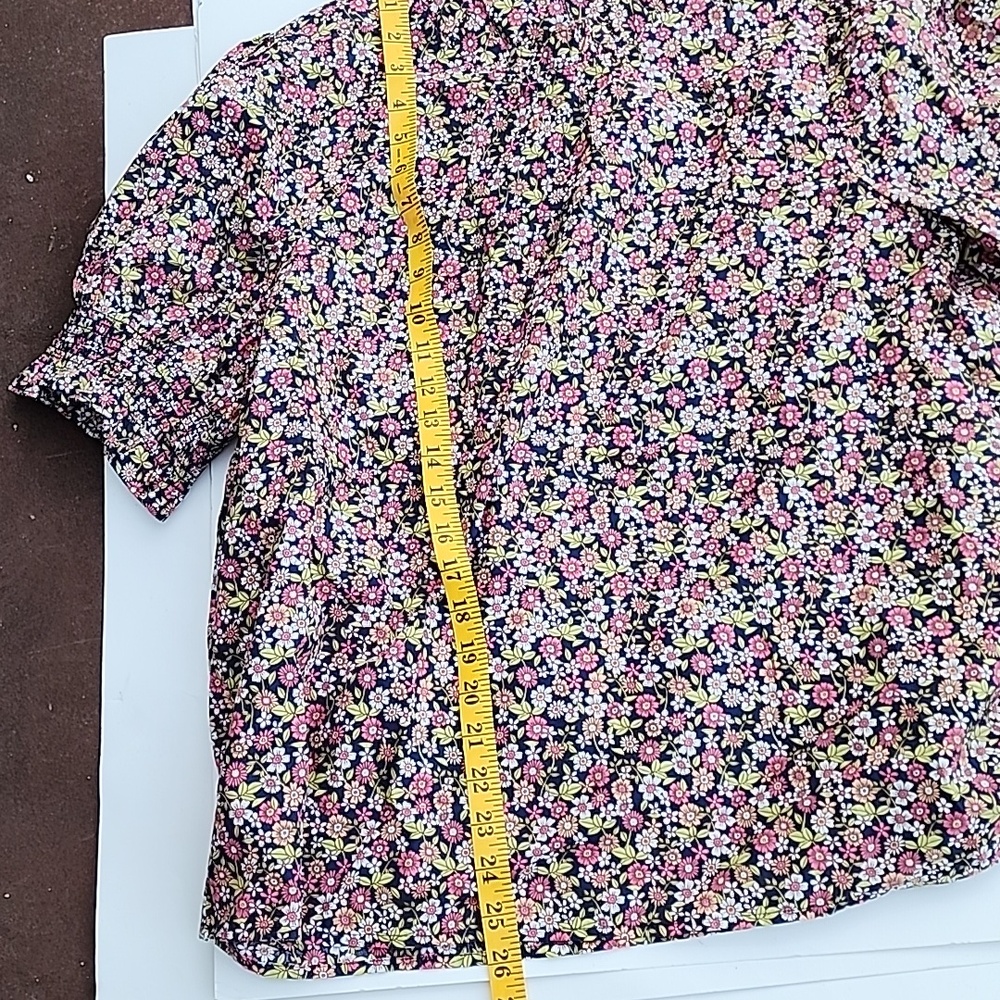 NWT J. Crew Smocked Puff-Sleeve Poplin Cotton Top In Meadow Floral XL - Picture 13 of 16